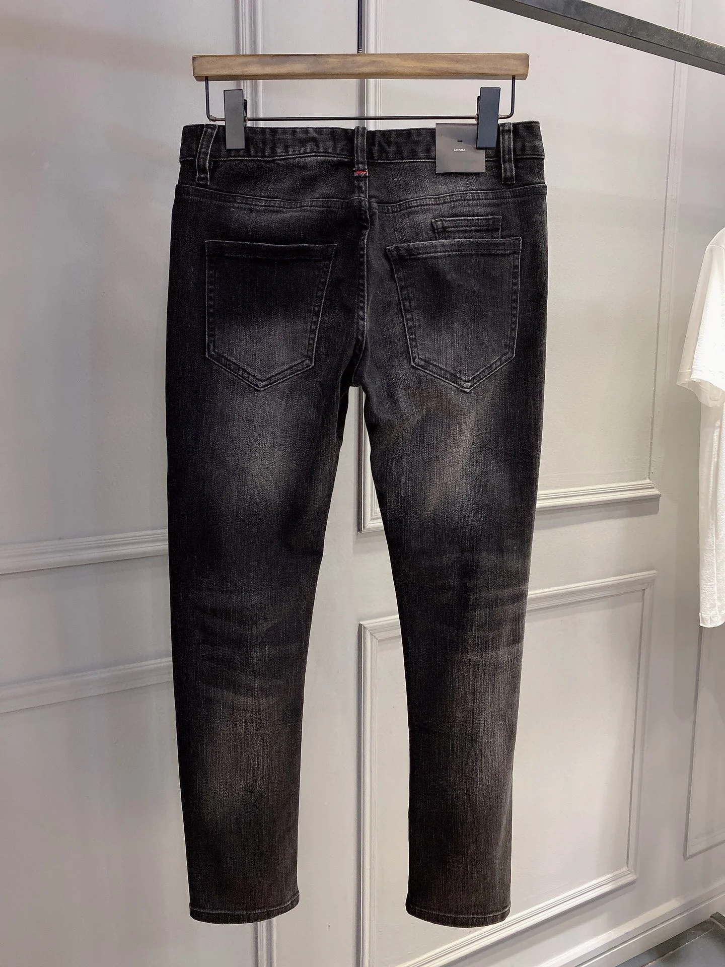 SKYKINGDOM new design fashionable jeans for men human skeleton printed high quality mens jeans casual black skinny jeans