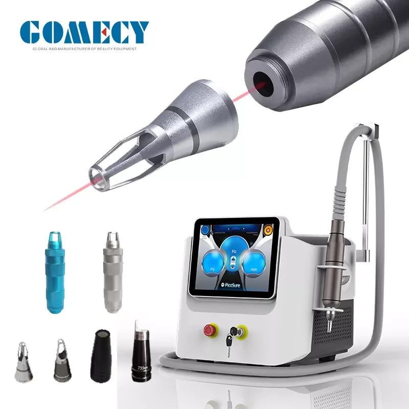 GOMECY Professional PicoLaser 532 755 1320 1064 Pico Second Tattoo Removal Laser Machine Pico Laser Tattoo Removal Picosecond