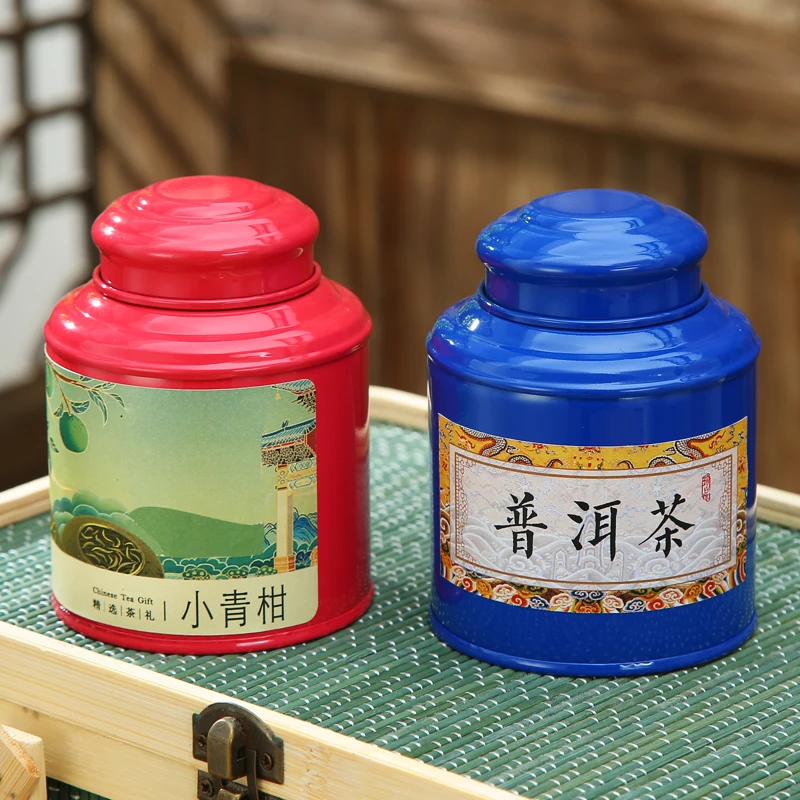 Factory Wholesale 500g Coffee Sugar Tea Caddy Stainless Steel Tea Jar For Loose Tea With Double Lid