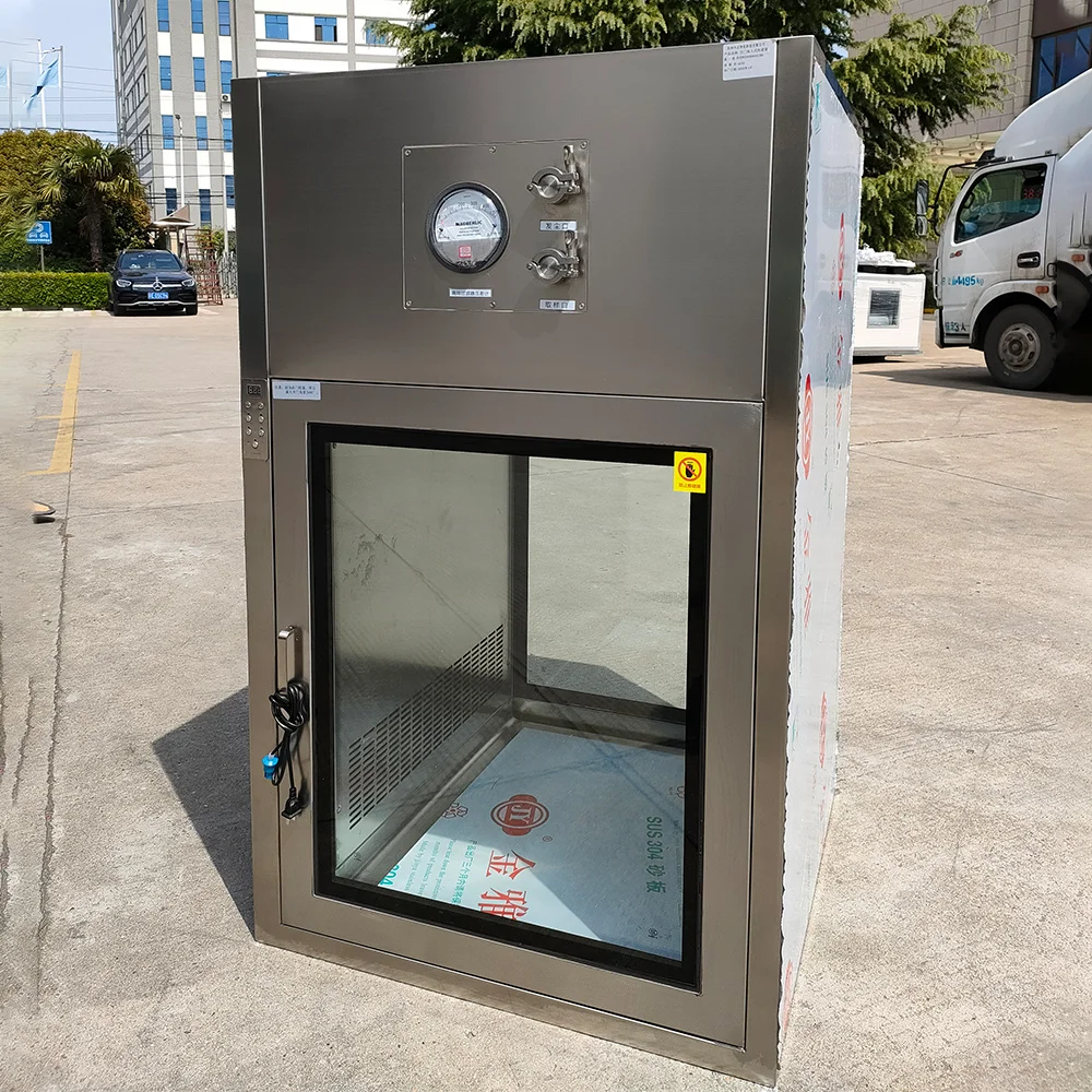 Clean Room Dynamic Pass Box Stainless Steel 304 Transfer Window Air Shower Pass Box