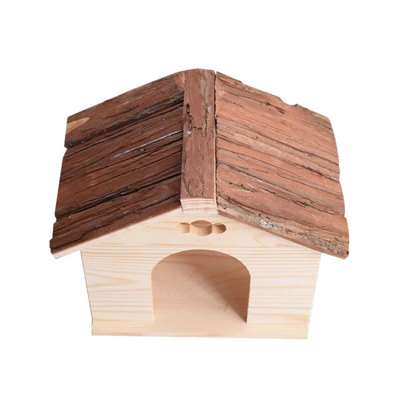 Creative chinchilla litter mini squirrel cage wooden supplies hamster pet wooden nest