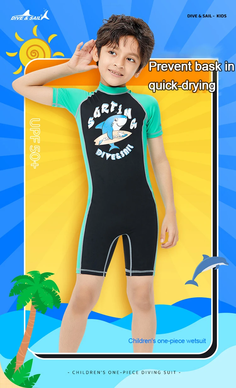 UPF50+ Sun Protection spearfishing wetsuit diving suit Thermal Swimsuit Keep Warm Kids Wetsuit for Boys Girls Toddlers
