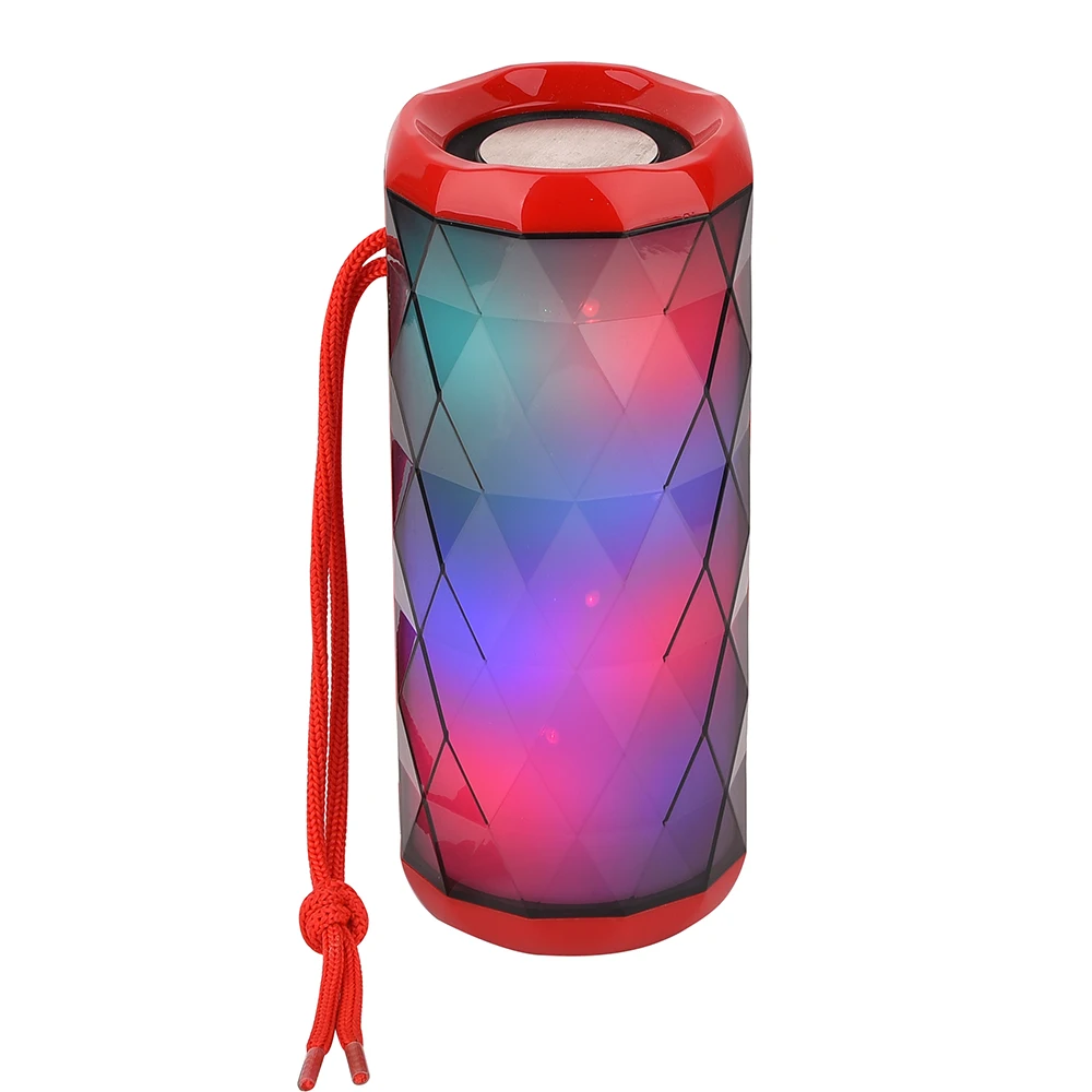 Заводская поставка портативного мини 2,1 колонки с беспроводной синий светодиод Поддержка fm радио TG-167