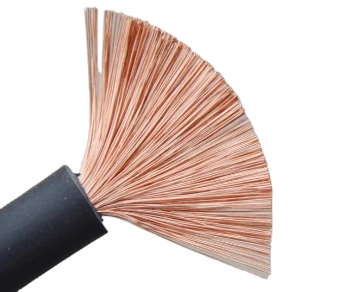 Professional 2/0 25mm 35mm 50mm 70mm 95mm copper welding cable with low price