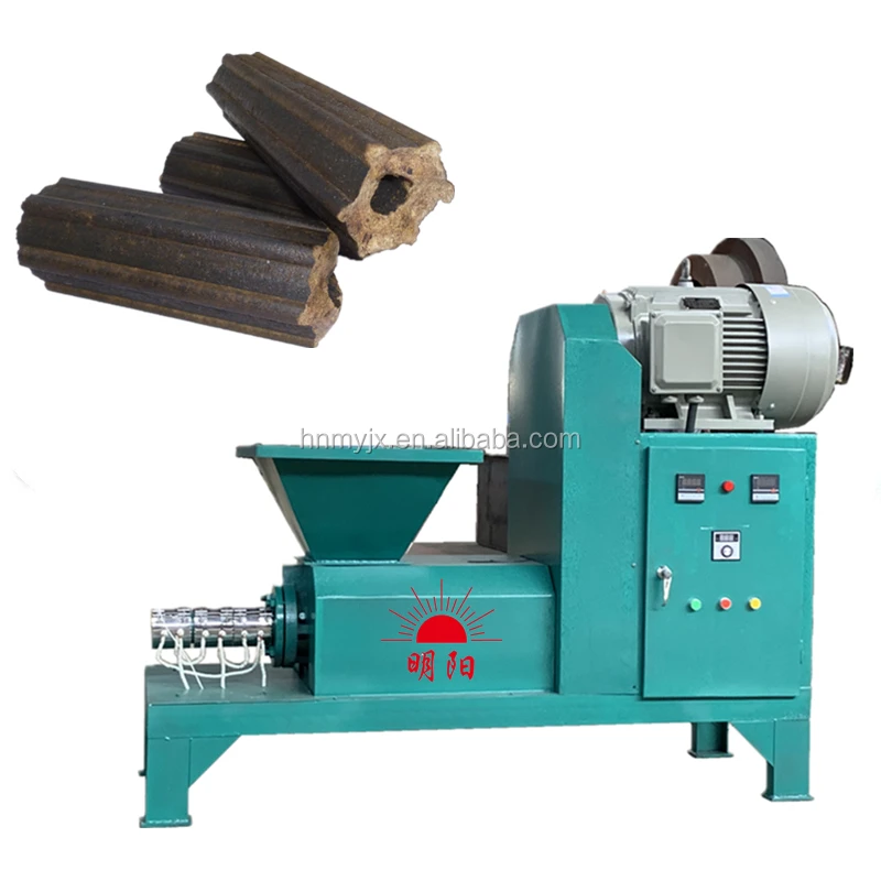 Wood briquettes machine heat pressure Pini Kay 4-corner and 8-corner