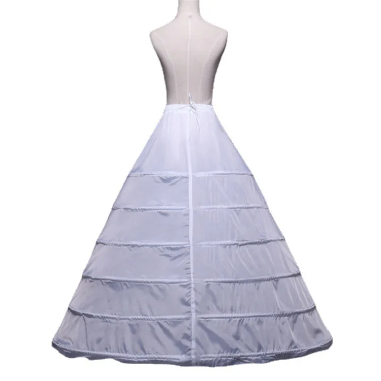 S133A Wholesale 6 Hoops bridal white puffy wedding dress Puffy Bridal Petticoat 6 layers petticoat petticoats