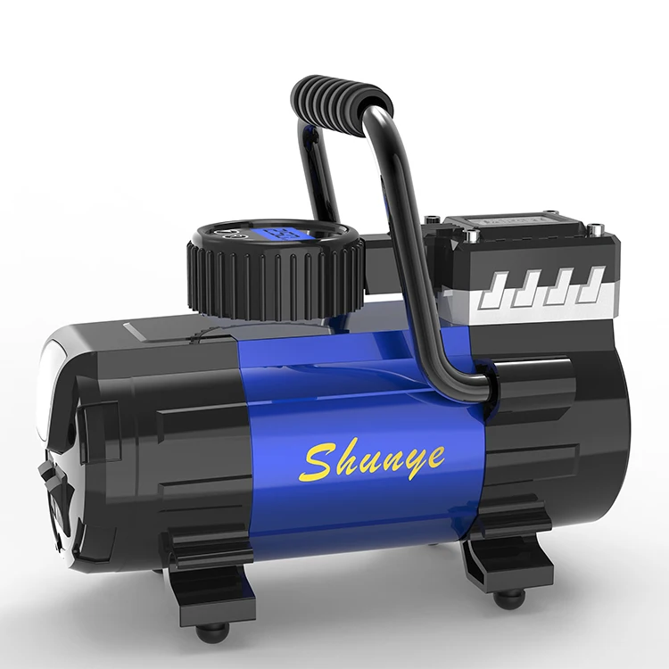 Car Auto Air Compressor with Preset Tyre Pressure and Inflate Auto Stop Function Car Wheel Tire Inflator Pump 12V Digital