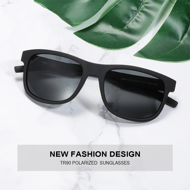 Hot Selling TR90 Sport Polarized Sunglasses for Men Driver Driving Shades Classic Square Mirror Uv400 Protection Sun Glasses