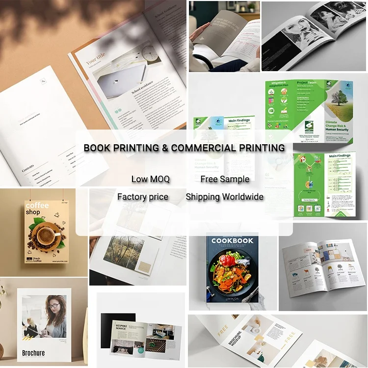 Print Hard and Softcover Story Publishing /Booklet/Magazine/Brochures/ Catalogue Photo Cook Art Paper Book
