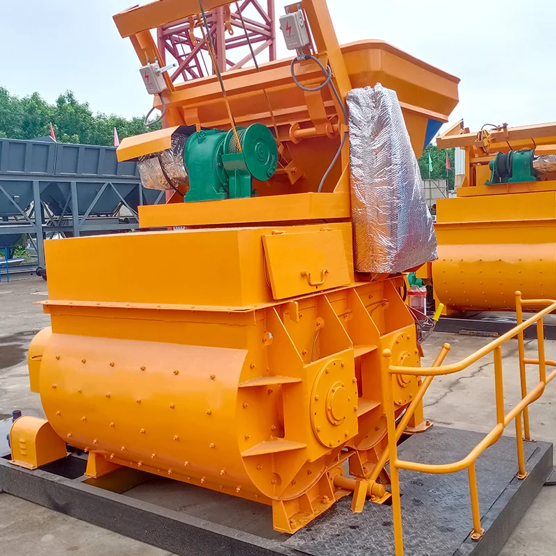 JS500 JS750 JS1000 JS500 JS1500 JS2000 JS3000 concrete mixers prices twin shaft concrete mixer for sale