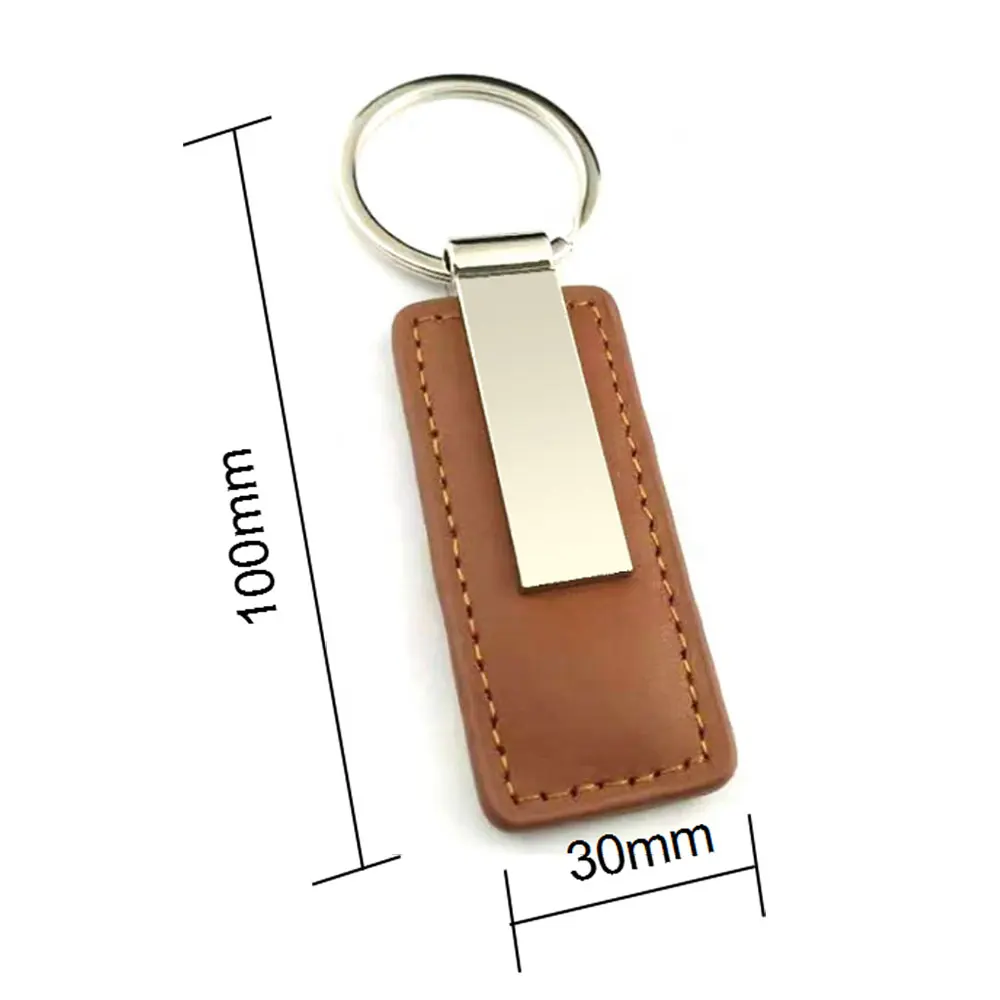 Customized Personalized PU Leather Carabiner Keychain for Leather Key Chains