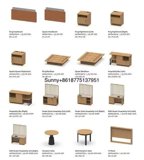 Hilton hotel Hospitality bedroom sets Casegoods Projects Furniture FF&E Manufacturer