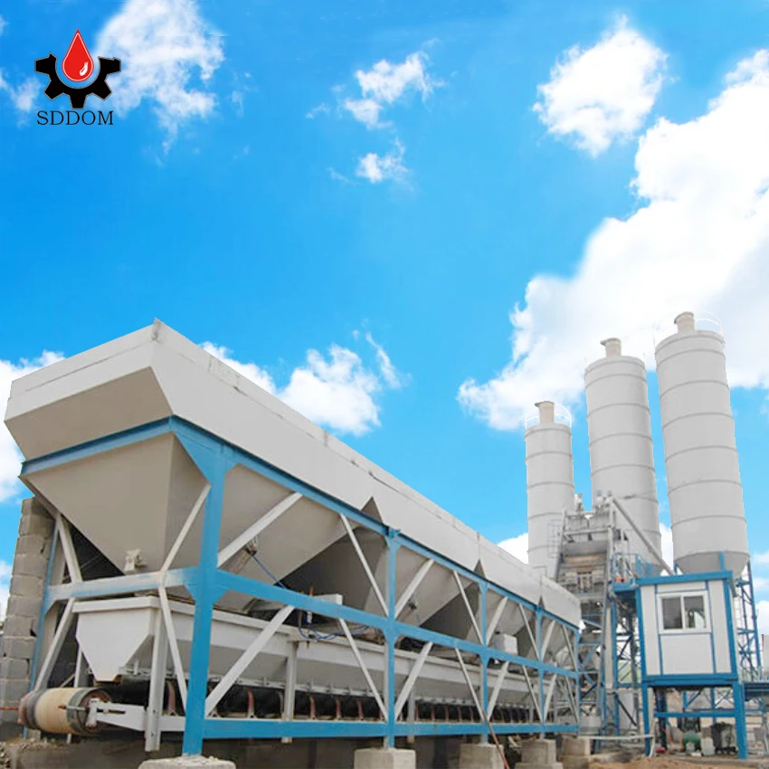 fixed mixing plant Advanced electrical ready mixed mini 50m3/h concrete batching plant mobile stabilized soil mixing plant