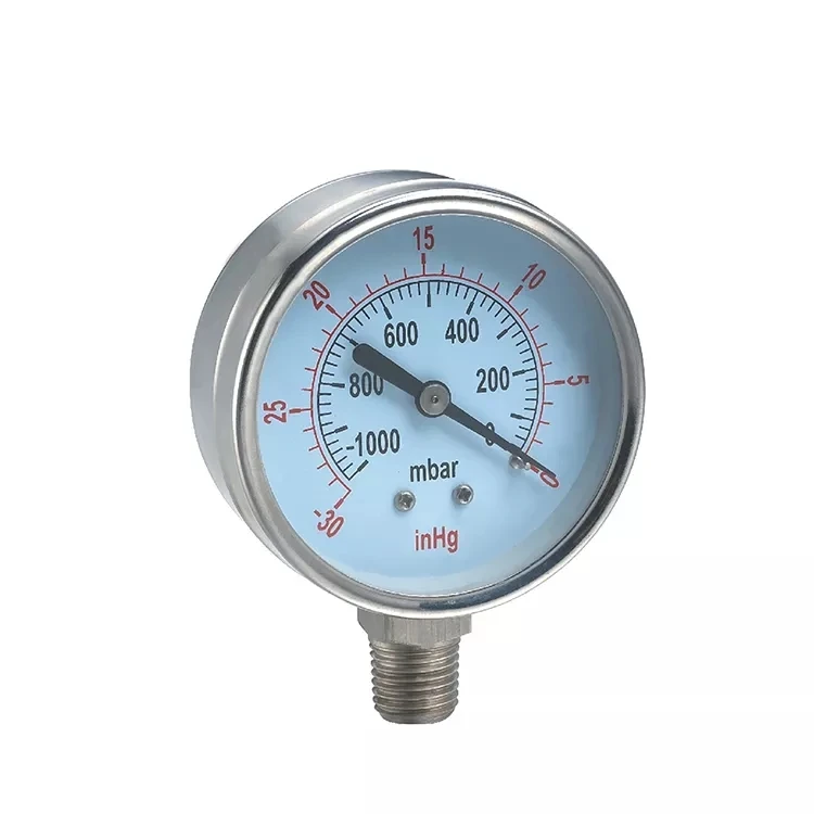 Hot Sales Stainless Steel Vacuum Hydraulic Pressure Gauge