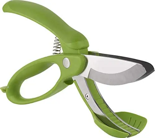 Salad Scissors Stainless Steel Vegetables Lettuce Scissor Chop Salad Tongs For Fruit Salad Cutting Tools With Soft Grip