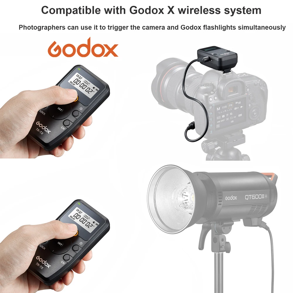 Godox TR-C3 Series High Performance 2.4GHz Wireless Timer Remote Control  for Camera Photography Canon 5D Mark III 5D Mark II