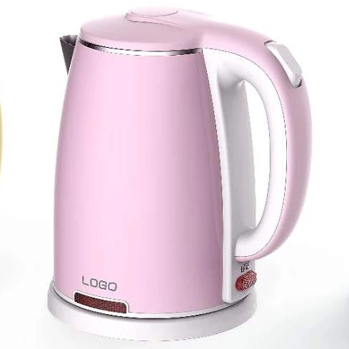 Розовый цвет шаровой клапан, нержавеющая сталь двойной противоколиковый обжигающий станок для 1.8L Электрический чайник с температурного контроля скорости вращения вентилятора кухонные приборы