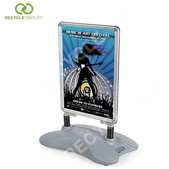 High quality Outdoor a frame board water base A1 advertising poster stand pavement sign for display