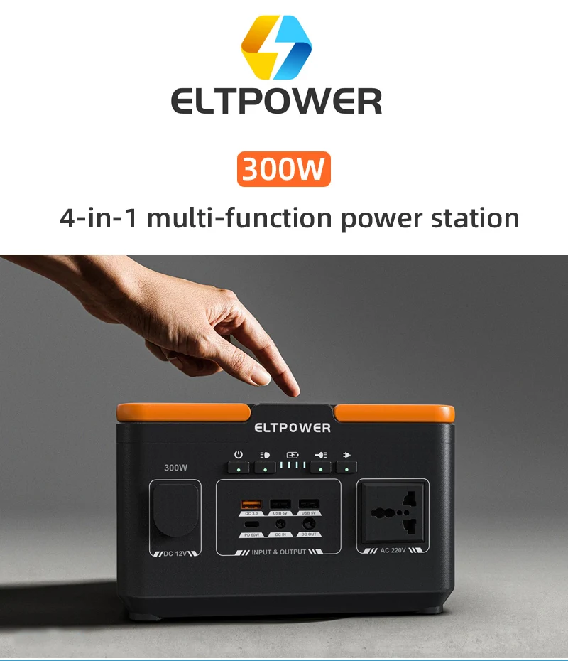 2023 Latest  A300 Portable Power Station 300W 500W 1000W Power Bank Camping Solar Portable Power