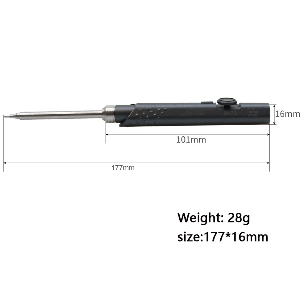  SH72 65 Вт 12-24V 220-400C Регулируемый паяльник для подключения к станции DC5525 SH-K SH-KU SH-D24 SH-BC2 SH-C4 SH-I железными наконечниками набор