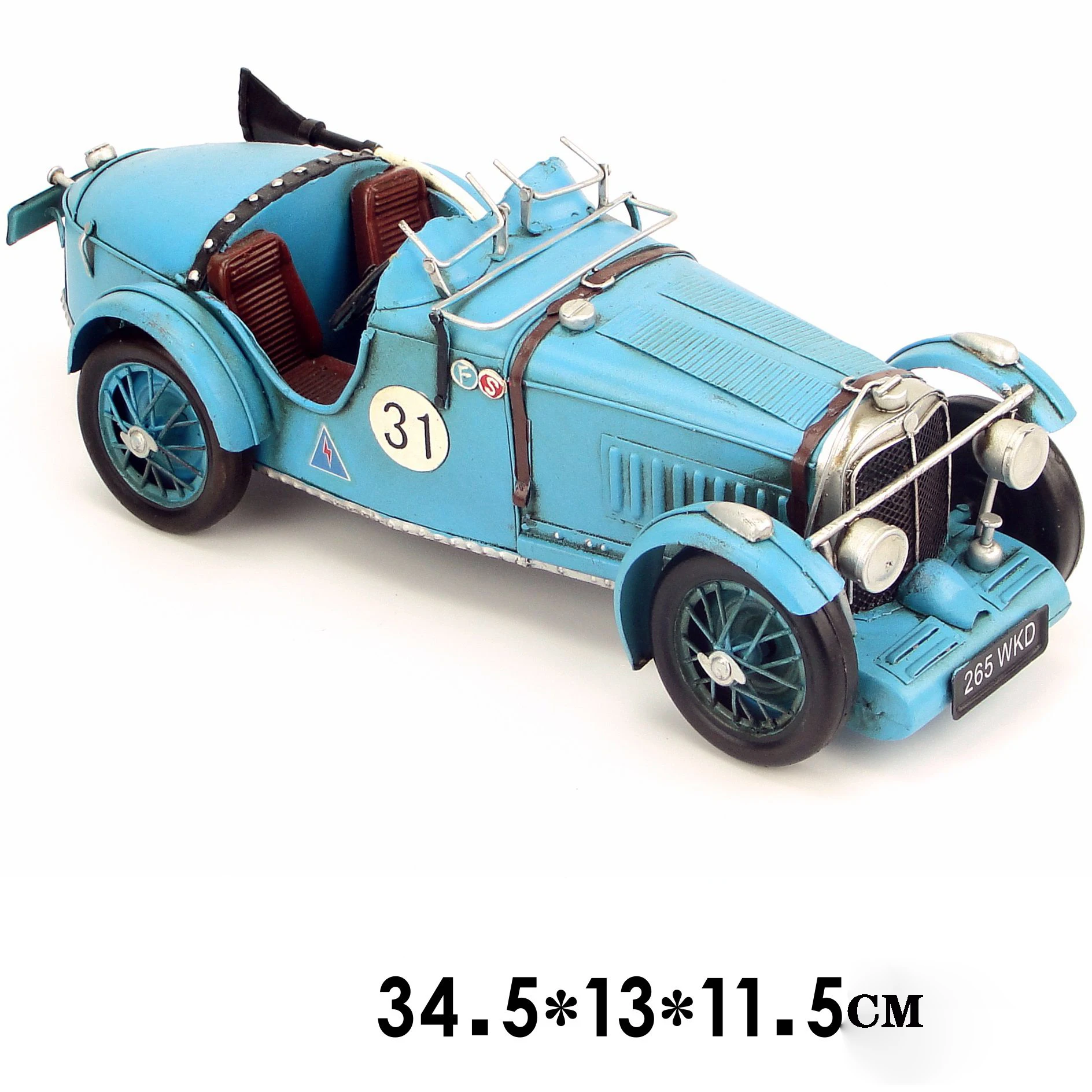Высокое качество Лидер продаж американский Ретро Железный искусство 1933 мг Grand Prix спортивный автомобиль классический украшение для дома подарок ручной