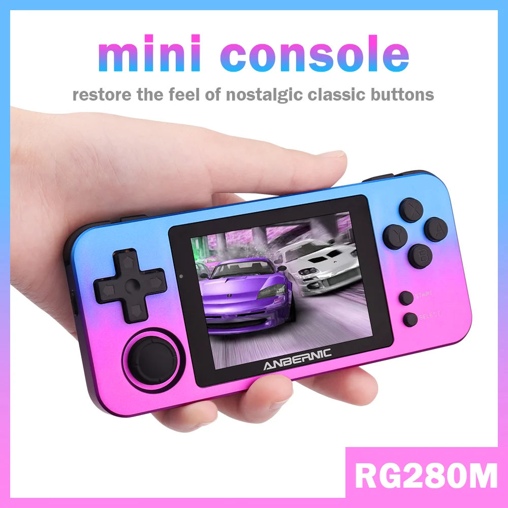 2024 New Trend Products RG280M Retro Mini Games 2.8 Inch Ips Video Games Handheld Game Console 64bit Emulator