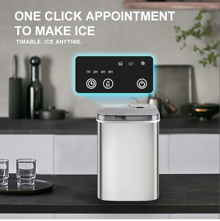 Automatic Portable Mini Ice Cream Maker Home Fruit Ice Cream Maker With LCD Display Timer