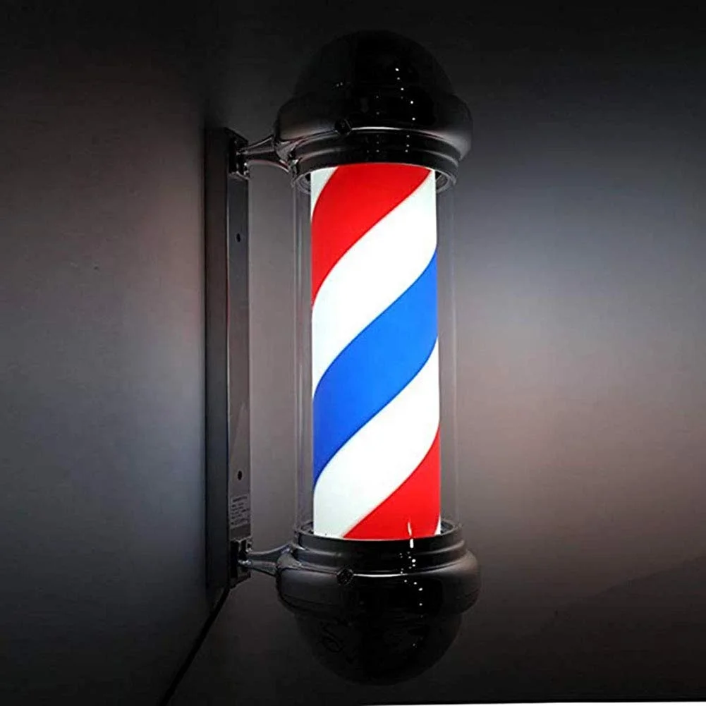M311 Classical Rotating Barber shop pole LED open sign hair cut sign