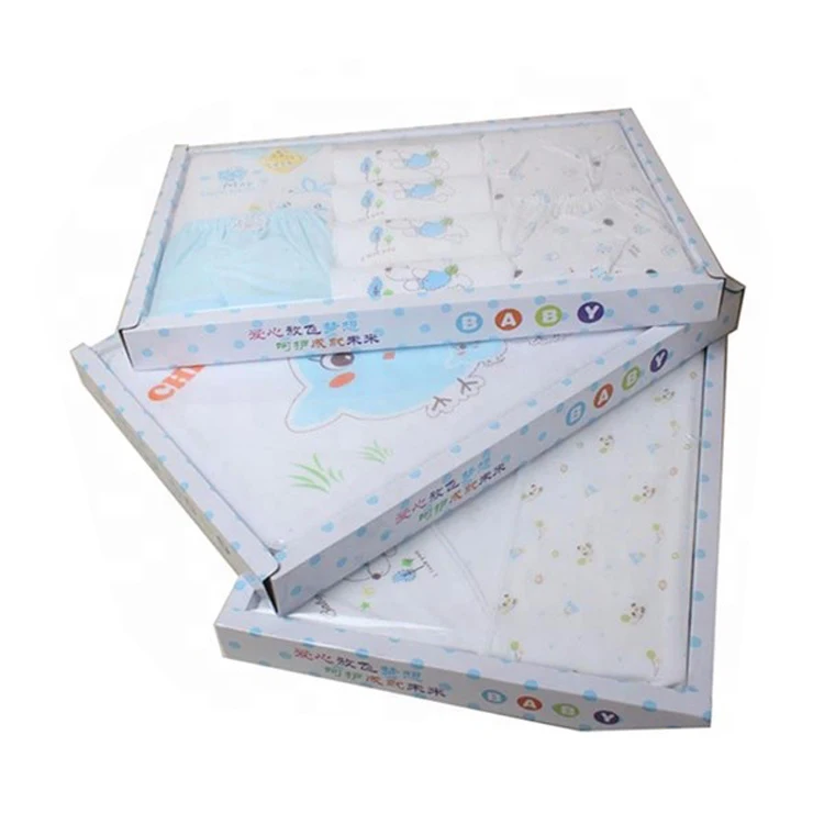 Custom High Quality Rigid Underwear Corrugated Packaging Box Clothing Shipping Box With PVC Windows