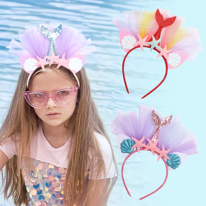 
Custom Halloween Day Of The Mermaid Headband for girls 