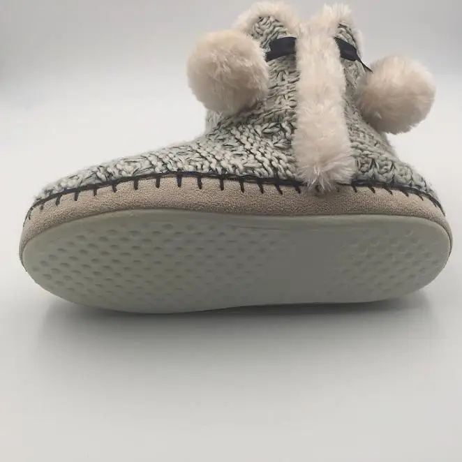 Warm Cheap Women Winter Boots Wholesale Fashion Latest Design Knitted Winter Shoes for Women Polar Fleece HCG Midi Indoor