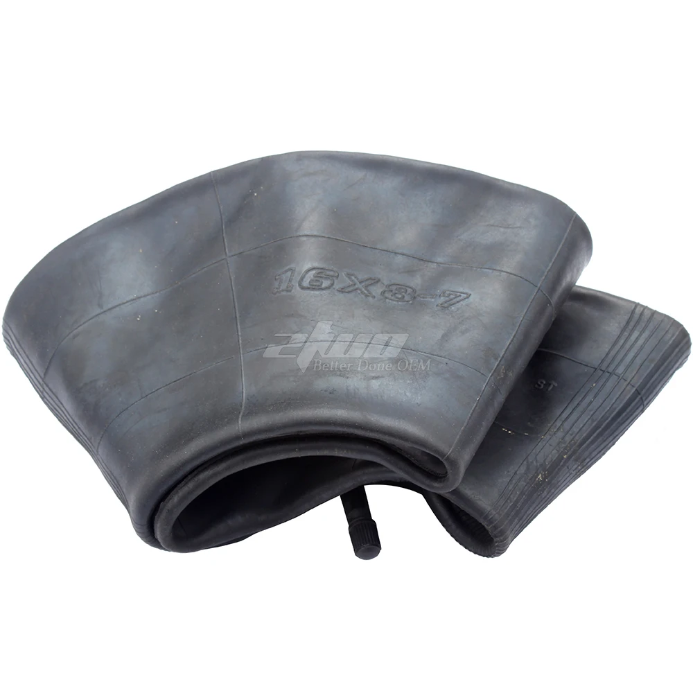 16x8.00-7(16x8-7 16/8-7) Inner Tube with TR13 Straight Valve Stem Compatible With ATV Quad Bike Golf Cart Lawn Garden Trailer Mo