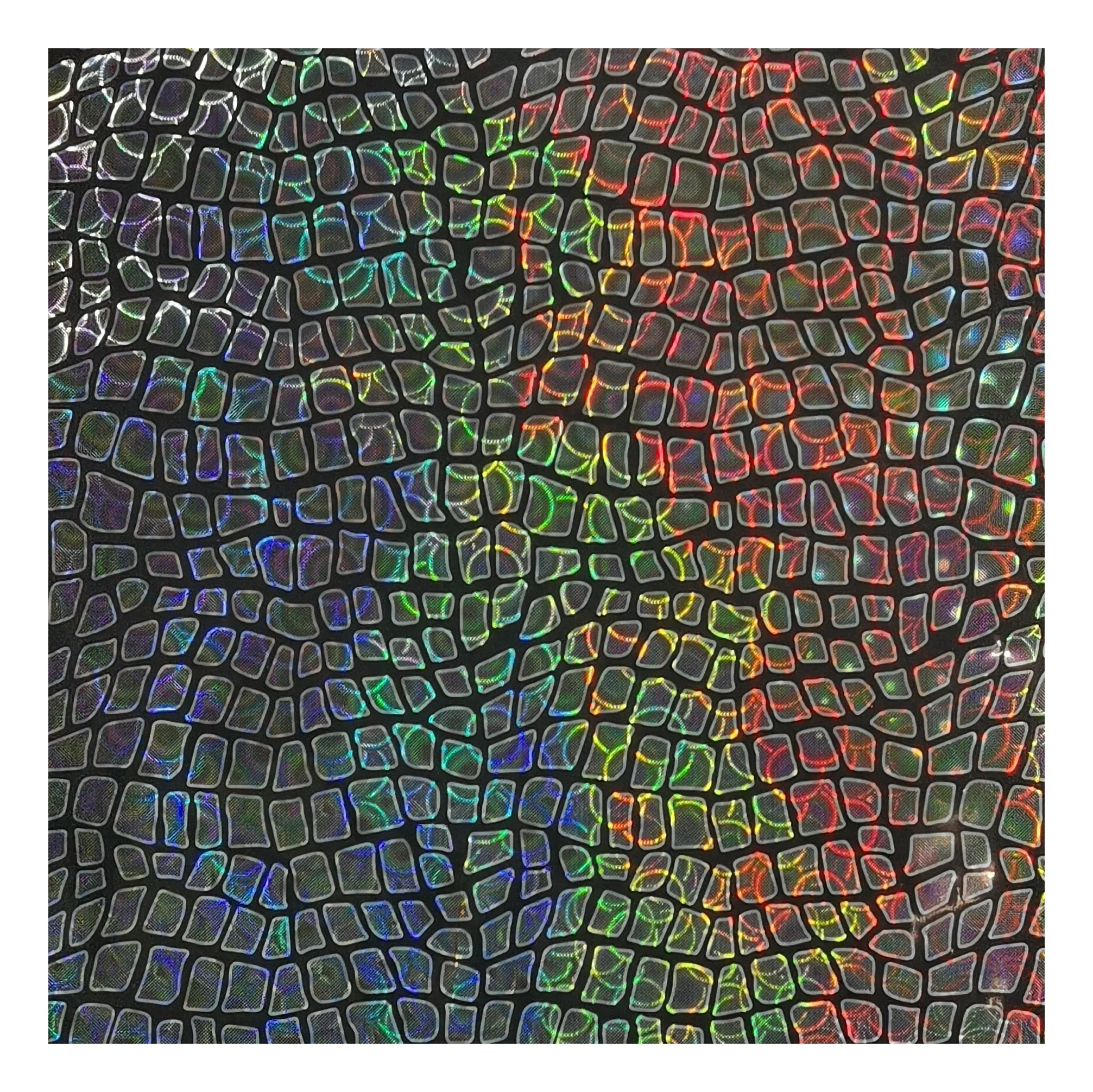 Self adhesive Partial hologram silver Transparent  laminated holographic film for garments decoration Hot stamping foil texture