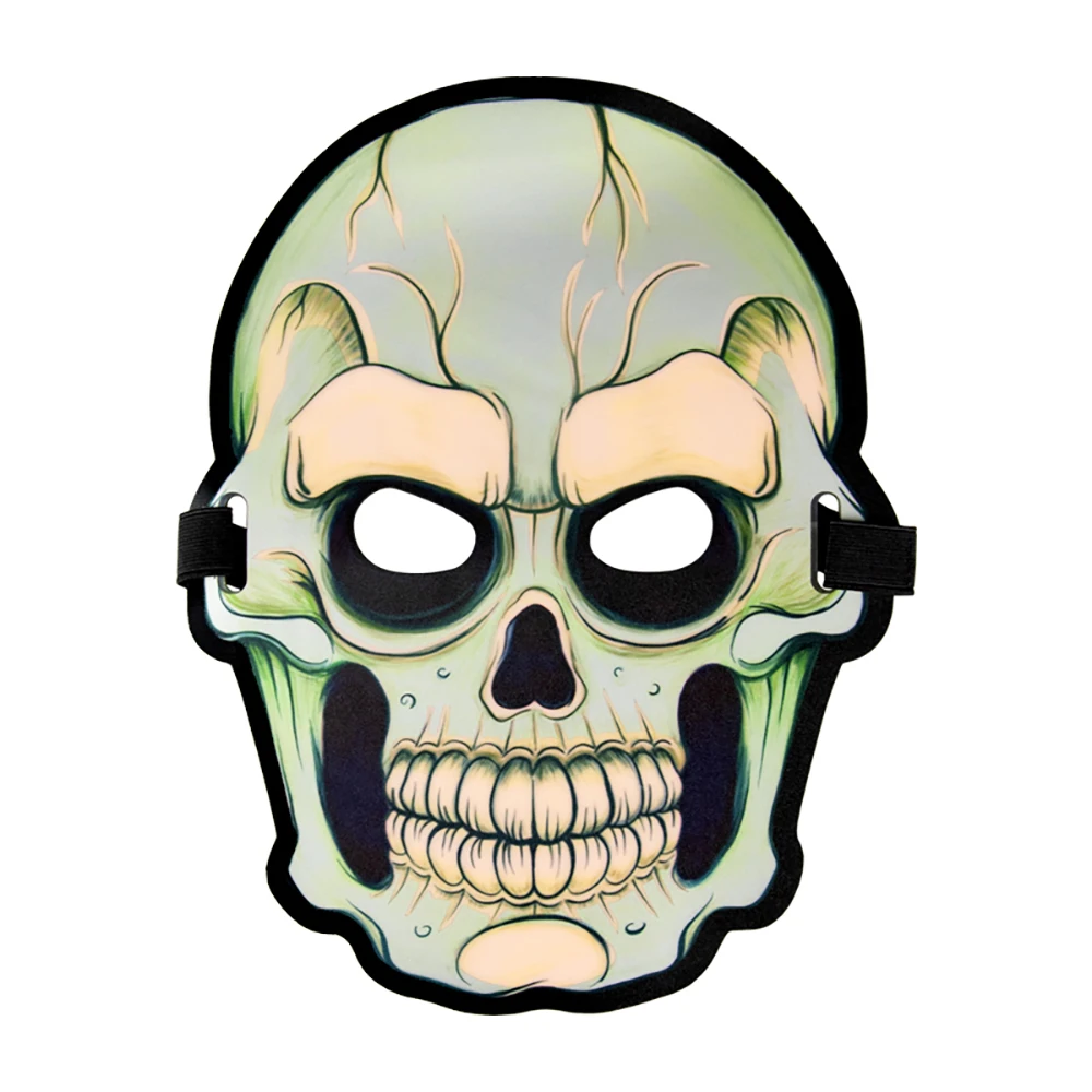 Рождественская маска EL со звуковой активацией, светодиодная хлопковая светодиодная маска для вечеринки, маска для косплея, Хэллоуина