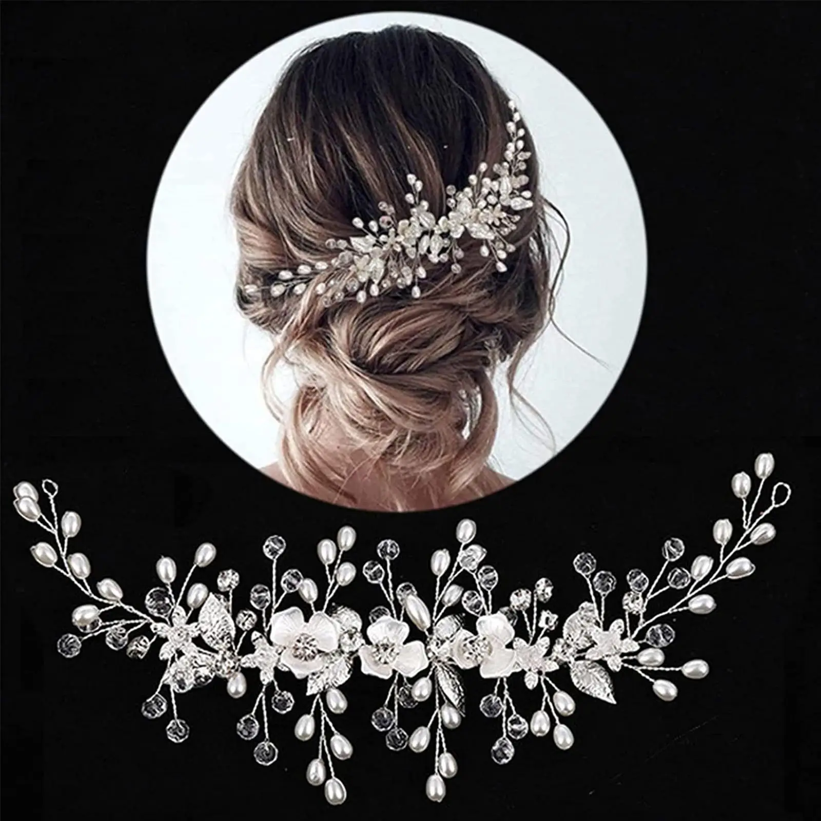 Bridal Ornament Crystal Headwear Female Hair Band Rhinestone Hair Accessories Wedding Dress Banquet Headdress