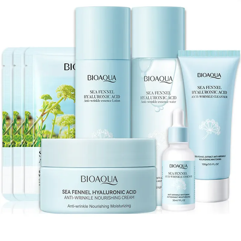 BIOAQUA Organic Natural Sea Fennel Hyaluronic Acid Anti-Wrinkle Face Serum Beauty Skin Care Product