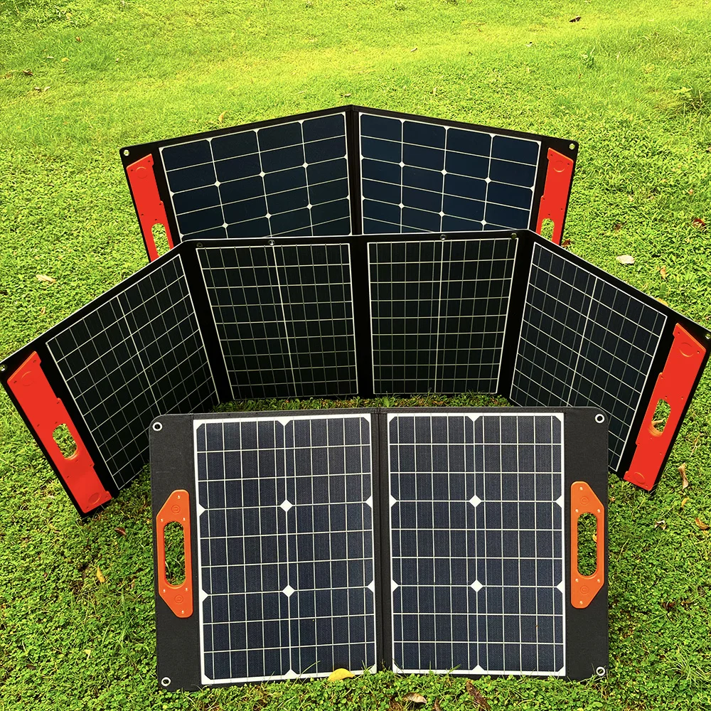 High Quality China Factory OEM Made 200W 18V Foldable Solar Panels for Outdoor Charging