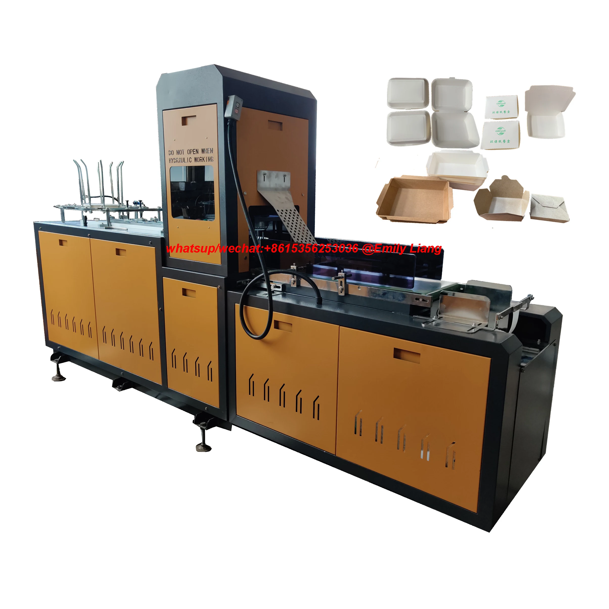 
 Автоматическая машина для производства одноразовых бумажных ланч-боксов (формовочная машина для бумажных пищевых лотков)  