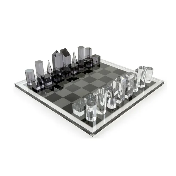 Классический акриловый набор шахматных игр для взрослых и акриловые шахматы черная белая коробка цветная упаковочная доска