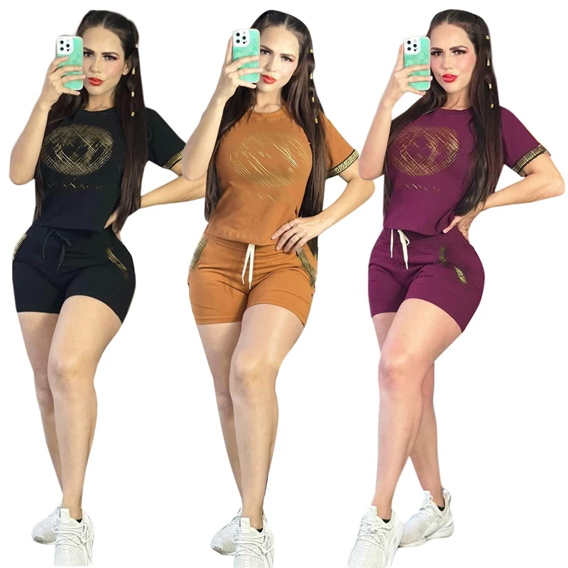 Q6110 Sports Club Seamless Knitting Yoga Top Wholesale Women Casual Two Piece Set Activewear Fitness Clothes Wholesale