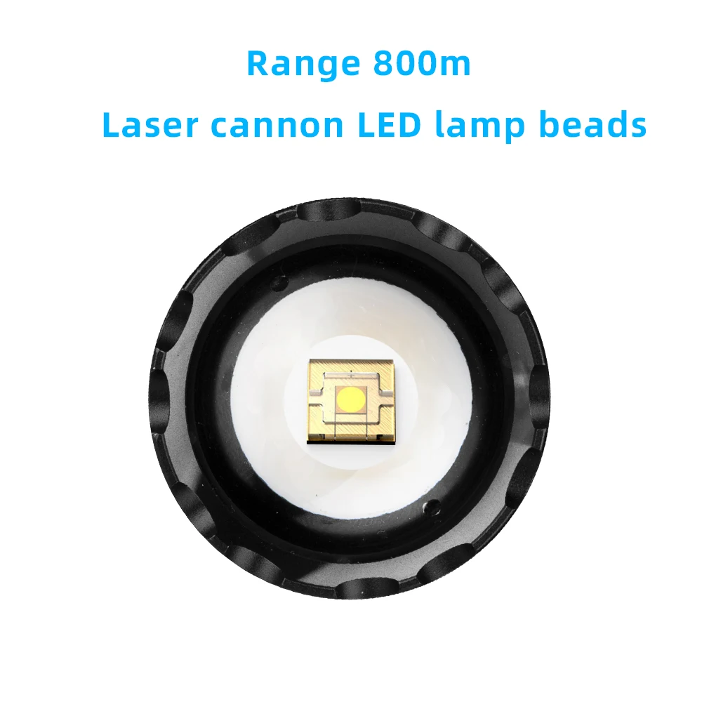 Factory outlet aluminium alloy high lumens LEP 1800Lumens long Range super bright led flashlight Type C Flashlights &Torch