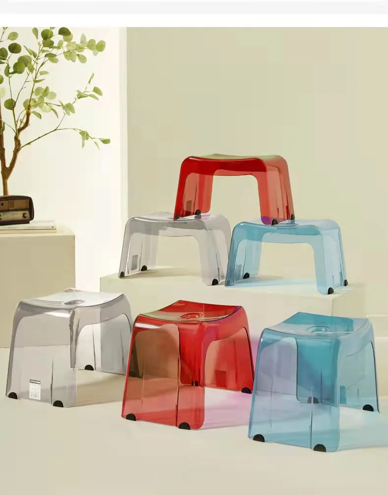 2021 Latest Design Cheap Durable Toilet Footstool Bath Small Stool Shoe Stool Children Furniture Living Room Bathroom