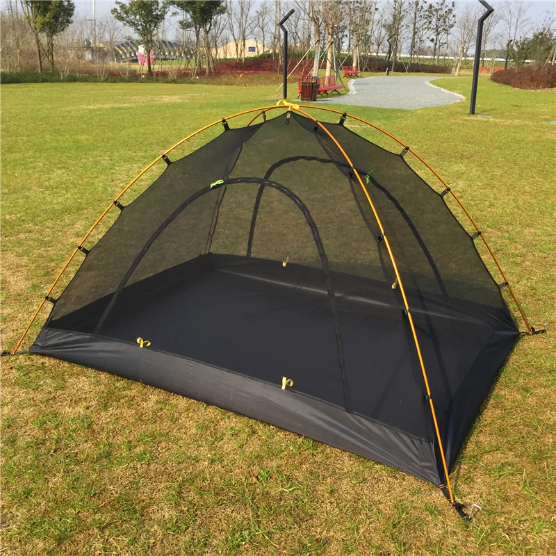 Outdoor Waterproof Pole Aluminum Tent Double Layers Dome Camping Tent Sunshade Tent