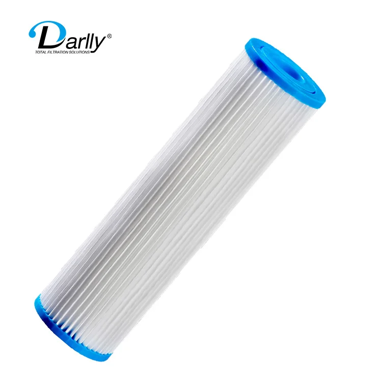 
10 дюймов 20 дюймов jumbo фильтр 5 микро полиэфирные плиссированные фильтры для обработки воды очиститель обратного осмоса 