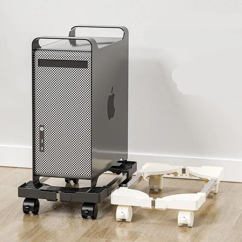 Adjustable Computer Tower Stand with 4 Caster Wheels Fits Most PC Movable Computer Case Bracket Mobile CPU Stand PC Cart Holder