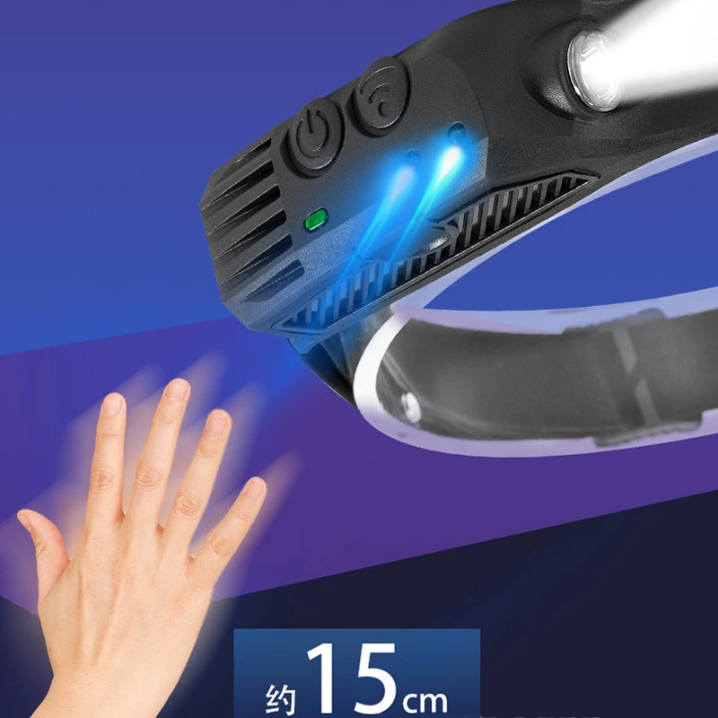 Новый дизайн usb-портами и светодиодным индикатором Rechargeable8 режимов движения сенсор с Индукционным Кемпинг 50 индивидуальный логотип аккумуляторная батарея из АБС-пластика