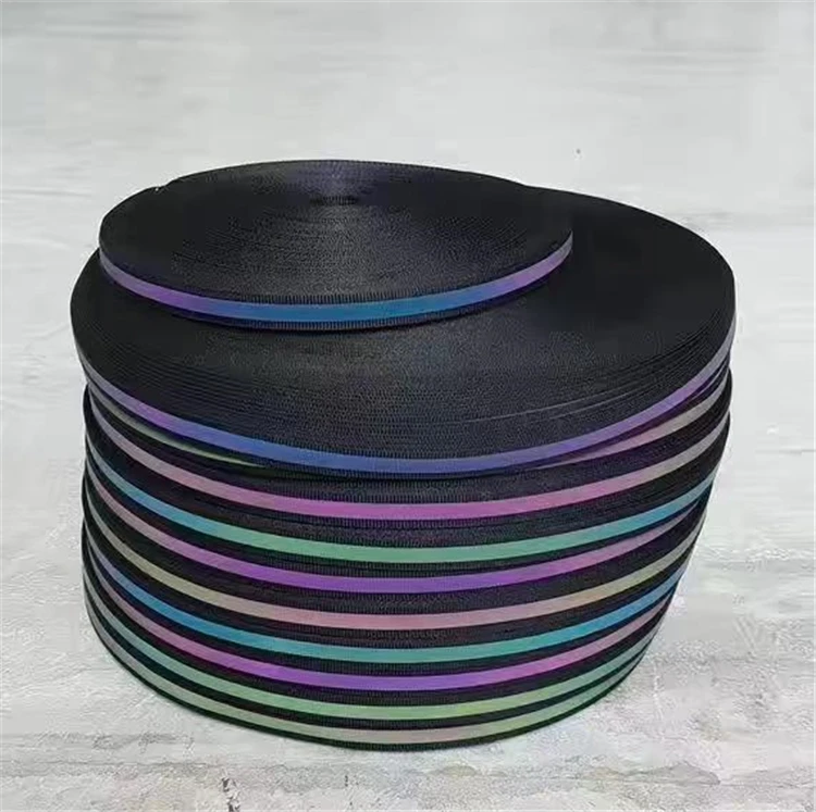 Wholesale Nylon Reflective Trimming and Cotton Webbing Tape for Clothes
