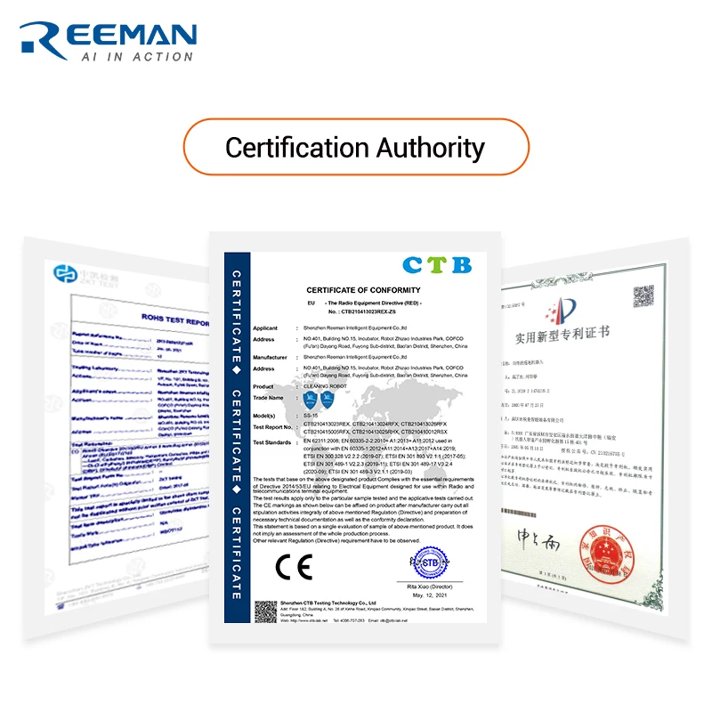 Reeman Source Manufacturers Recruit Cleaning Robot Agents Automatic Clean Robot Sweeper Robot Vacuum Clean