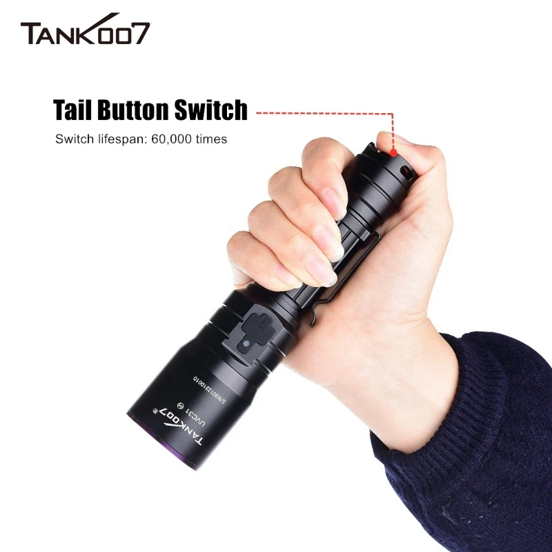 Tank007 UVC31 NDT UV torch 365nm uv flash light rechargeable ultraviolet Fluid Leak detection linterna industrial uv NDT torch