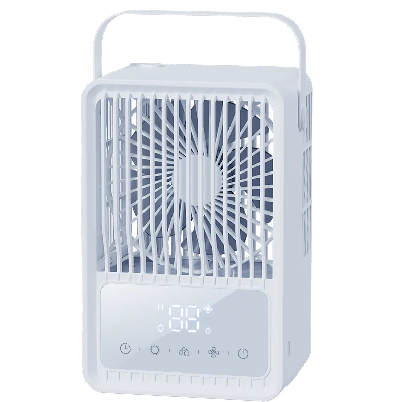 Summer essential cooling air water cooling fan USB cooling fan, portable fan humidifier with night light